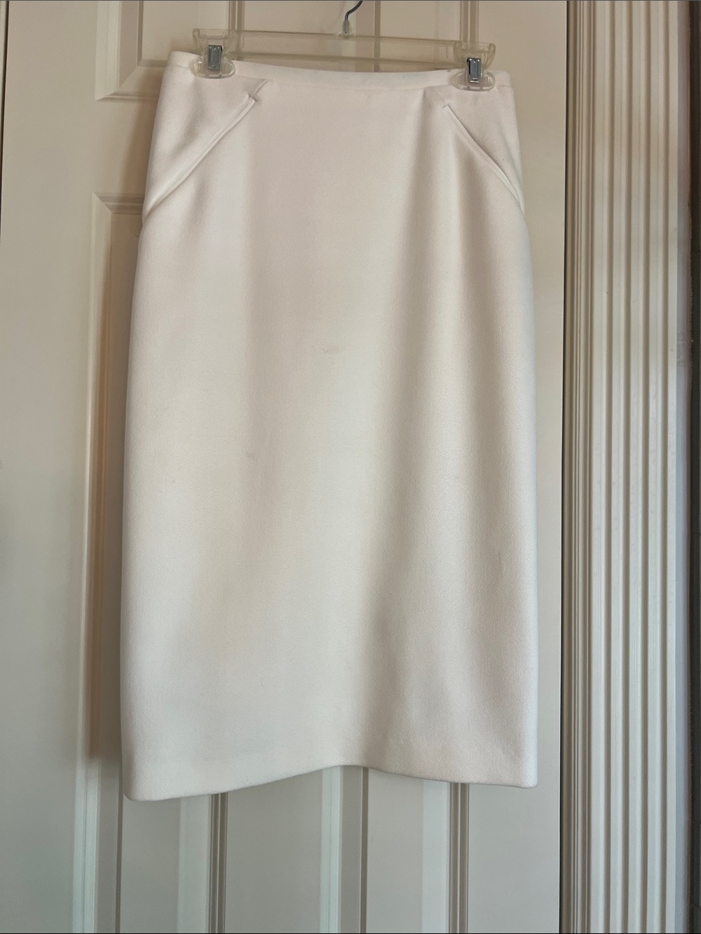 Elie Taheri Classic White Pencil Skirt - Women